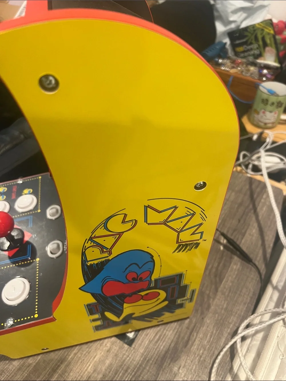 Arcade Pac-Man Countertop Arcade in Red, Black & White